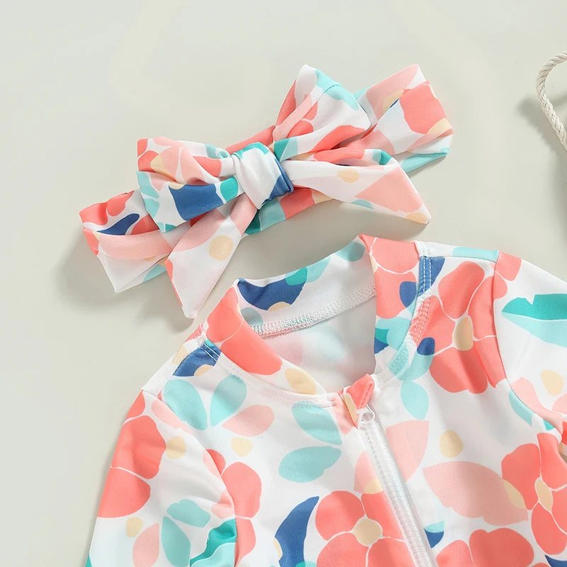 Print Swimwear with Bow