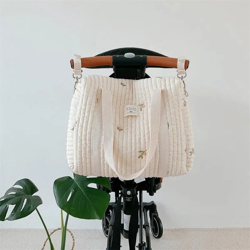 Embroidery Pattern Baby Diaper Handbag