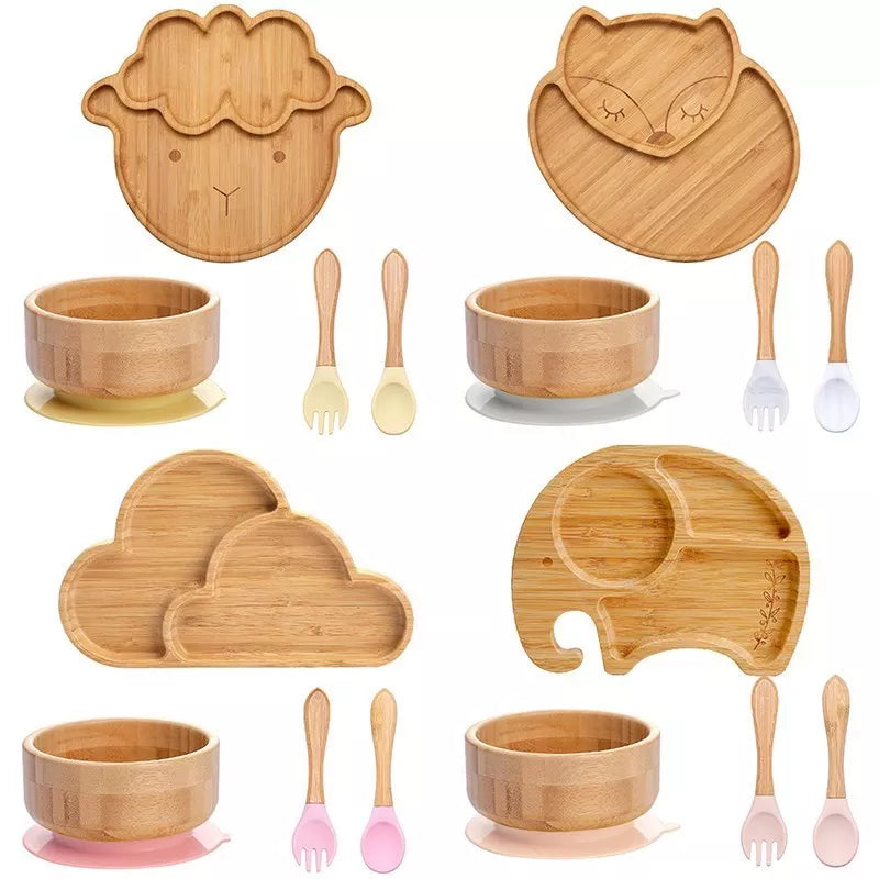 Bamboo Plate Set