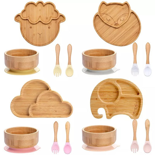 Bamboo Plate Set