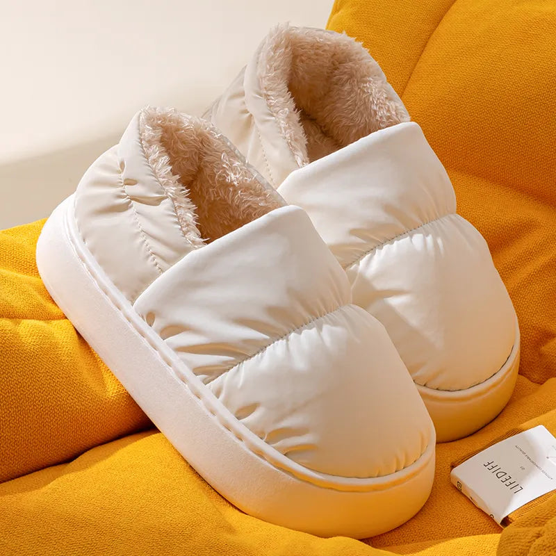 Winter Women Home Indoor Casual Fuzzy Slippers Female Flip Flops Fluffy Shoes   Ladies Soft Plush Slippers Design Versatile