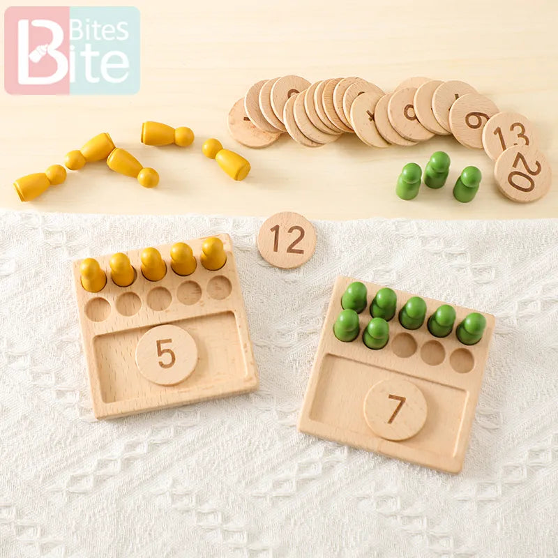 Educational Wooden Game Counting Board for kids